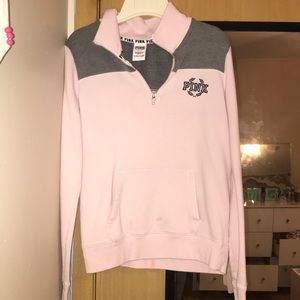 Light pink pink vs half zip